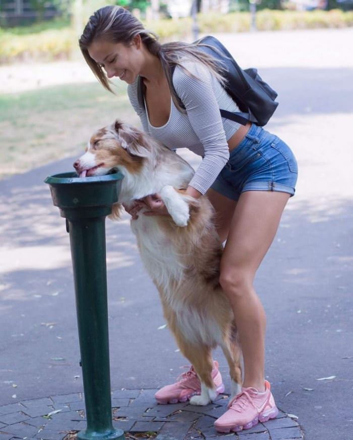 Helping Him Get Some Water