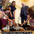 Showing Off His Dog